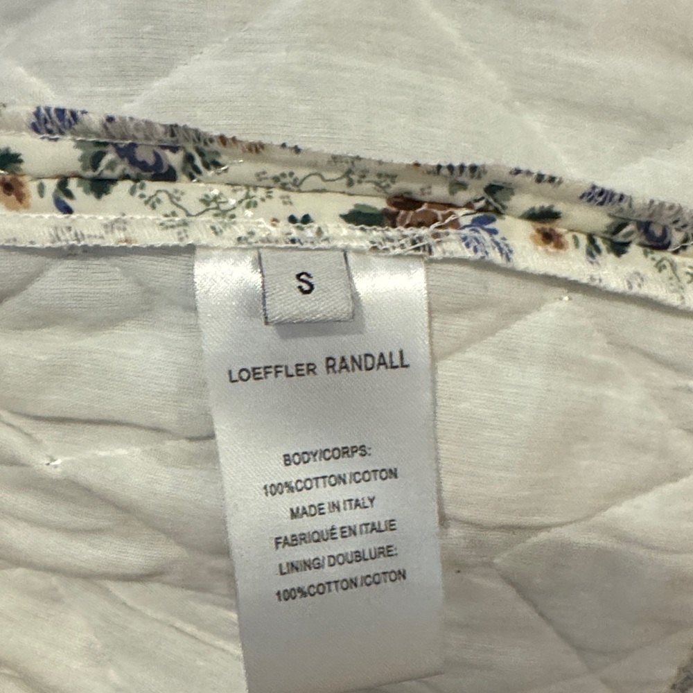 Loeffler Randall Floral Puff Sleeve Top - Picture 3 of 7